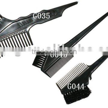 professional salon use plastic dyeing combs&brush