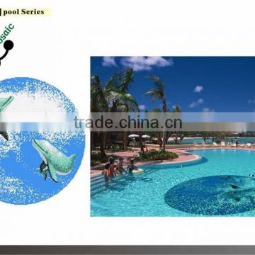 MB Decorative Swimming Pool Mosaic Tile Animal Design Glass Mosaic Dolphin Pattern Pool Tile