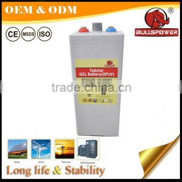 Solar battery tubular gel Battery OPzV 2V 12v 24V 48V battery 1200Ah
