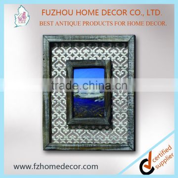 Decorative metal wall mounted picture frames wall hanging picture frame