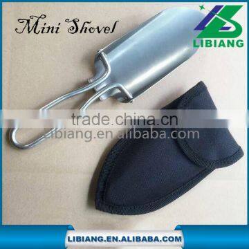 Hot folding stainless steel mini shovel for fishing necessity