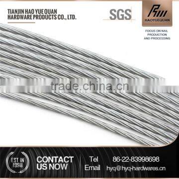 galvanized steel core 6x24 steel wire rope 6mm
