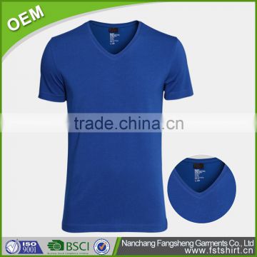 High Quality Wholesale Bulk V-neck Men Fashion T shirt