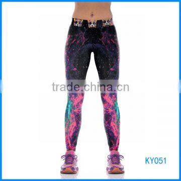 New designed sublimation printed sexy leggings for mature women