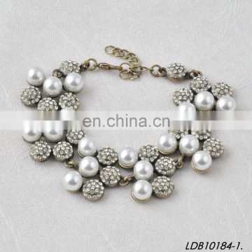 Fashion Jewelry For Women Pearl Bracelet& Sliver Bracelet
