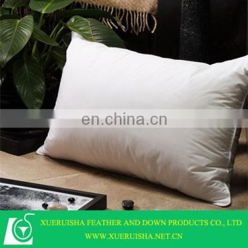 Hot sale down feather pillow in 100% down proof cotton fabric for hotel/home