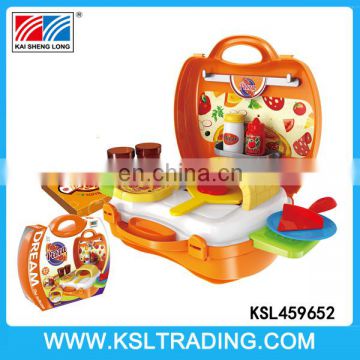 Funny pizza play kitchen toy set for children