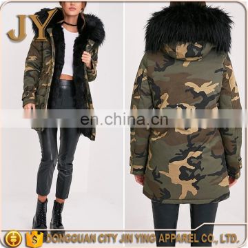 Oem service china supply custom design for women quitted fur linning winter parka