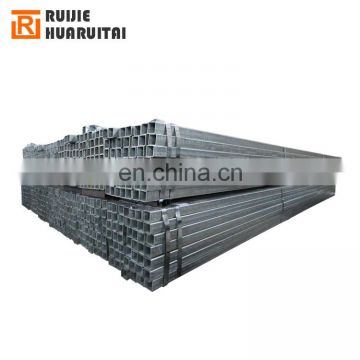 Zinc 200g-230gsm galvanized square tube, ms square steel pipes 25x25 MM Q235 Grade B
