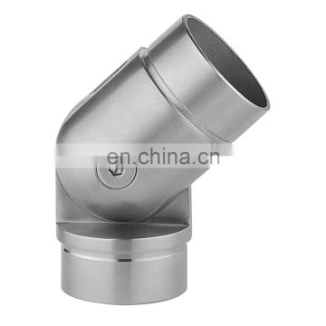 90-135 degree rotatable Stainless Steel Handrail Connector  Corner Union Elbow