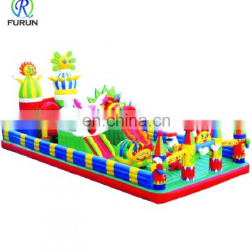 Happy fun inflatable jumping castle inflatable fun city with roof
