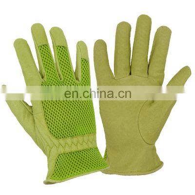 HANDLANDY  Arborist Custom Goatskin Leather Driving Garden Gloves,Safety Working garden gloves for men