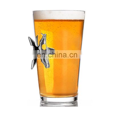 12oz Handmade Borosilicate Bullet MugShot Beer Glass Mug