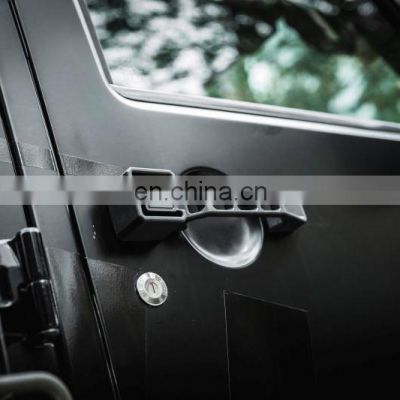 4x4 ABS black door handle cover for Jeep wrangler JK 07+ offroad car door handle for 2 doors
