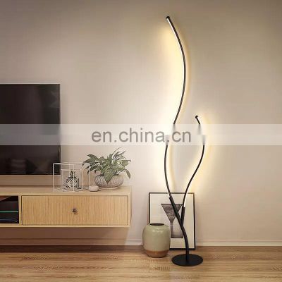 Modern Standing Lights Decor Floor Lamps For Bedroom Living Room Led Stand Floor Lamp With Remote Control
