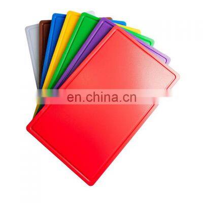 Wholesale Custom New Design Multi-functional Non-slip textured surface kitchen Plastic cutting board with handle