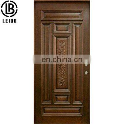 foshan sound proof wood standard solid entry front handle lock high security concealed internal wooden door