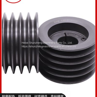 Drive cast iron triangle belt pulley straight a type B single slot double slot motor belt pulley agricultural machinery wheel