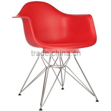 DAR Series pp plastic stainless steel leg cafe chairs