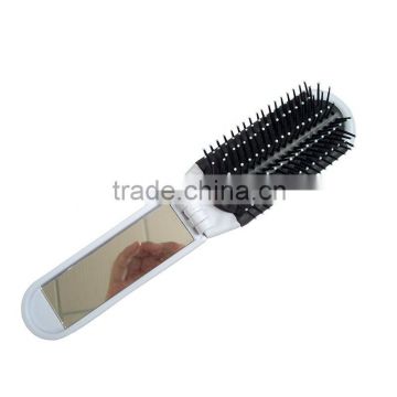 Dongguan compect folding hair brush and comb set