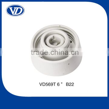 B22 ceramic wall socket VD569T 6"