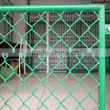 Woven Chain link galvanized pvc frame fence can be used with as prison sperate fence