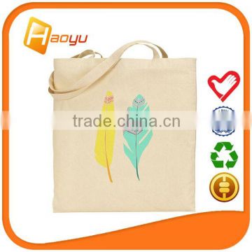 2015 new product reusable canvas cotton bag for women