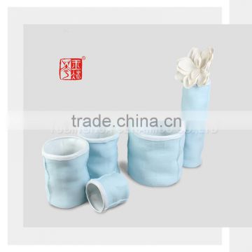Sky Blue Large and Long Chinese Porcelain Flower Vases