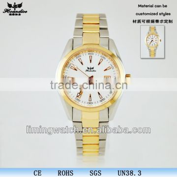 oem gold watch Japan Movt Quartz Watch Stainless Steel Back