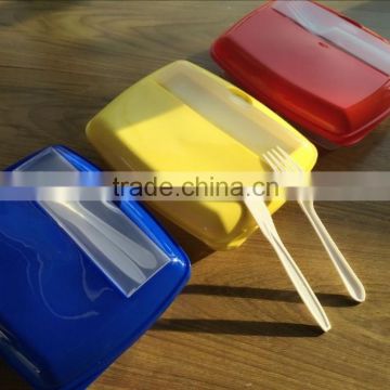 2015 made in china colorful plastic divider lunch box