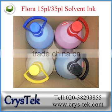 CRYSTEK Flora solvent ink for Spectra polaris 512 15pl / 35pl print heads digital printer