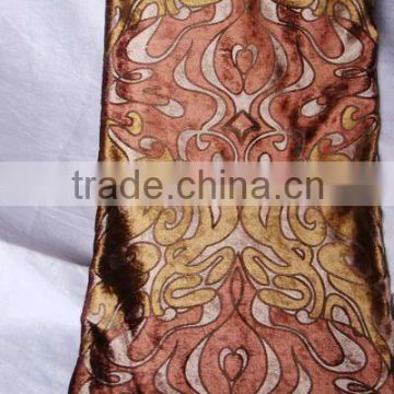Burn-out chenille fabric