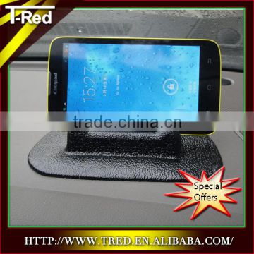 Best selling car accessories PU gel adhesive sticky cell phone holder for desk