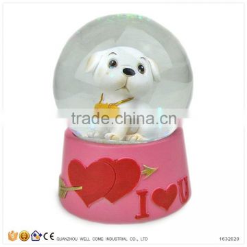Handmade Resin Puppies Wedding Favor Water Globes