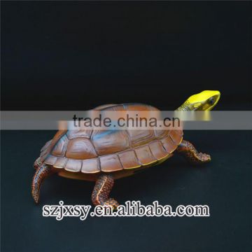 collectible small lifelike poly resin turtle figure