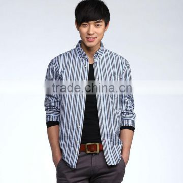 100% Cotton Fashion stripe shirts men/shirt manufacturers