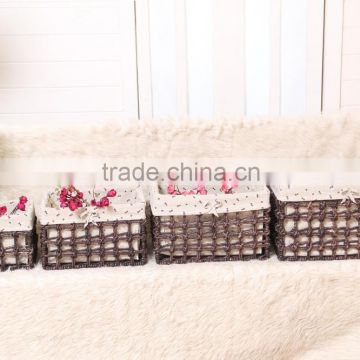 Storage container home use wicker basket baby clothing storage basket