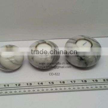 Marble Tealight Round Candle Holder