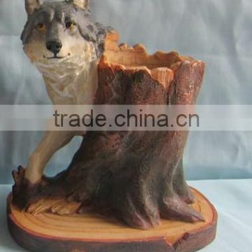 Polyresin animal figurines of Dog for home decoration