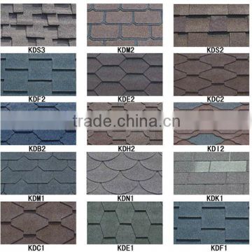 Waterproof 3-tab Standard Asphalt Roof Shingle / Tile