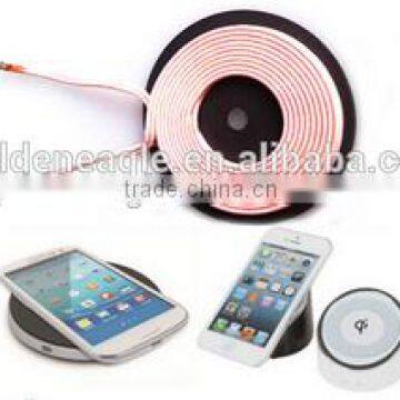 Cell phone induction wireless charger coil