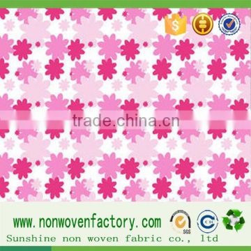 Trending hot products beautiful fabric,different kinds of colorful printed nonwoven fabric