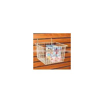 Ecomony wire slatwall display basket