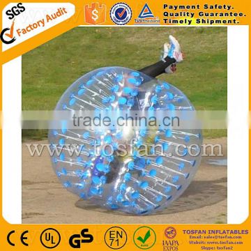 blue dots inflatable knock ball /bumper bubble ball TB212