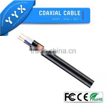 Super flexible coaxial cable RG59 and 2C power