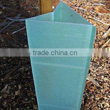 UV-stabilized corrugated plastic tree guard