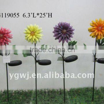 metal solar flower for garden decoration YG119055