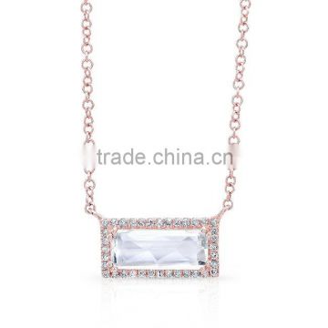 Factory wholesale price women fashion gold pendant necklace