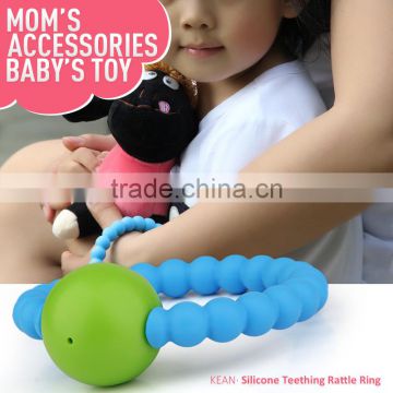 Multifuction 2016 Customized Best Selling Bangle baby teething ring