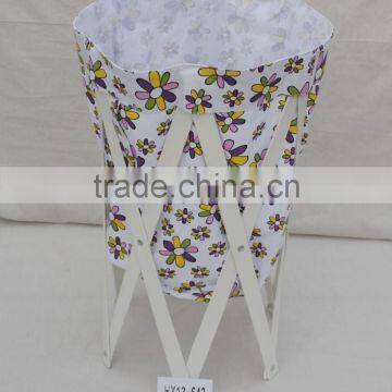 2014 New Cheap Foldable Wooden Laundry Basket/Hamper For Furniture